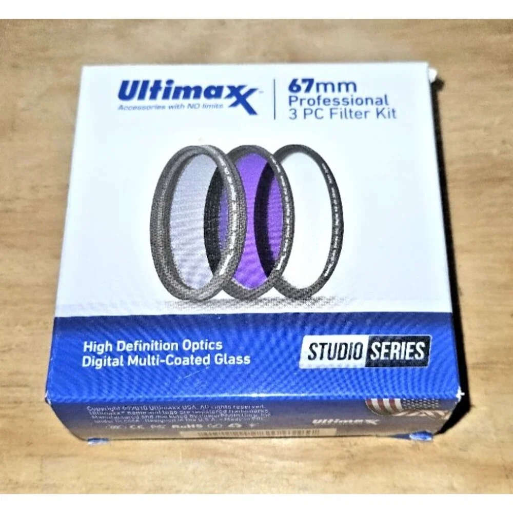 3pcs 67mm CPL+UV+FLD Case Kit for Canon Nikon Sony Camera by ULTIMAXX New